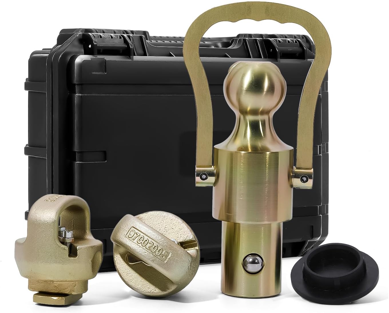 GNXA2061 Gooseneck Ball Kit,2-5/16-Inch Ball&Safety Chain Anchors Ram 2500/3500 Gooseneck Ball for Dodge Ram Trucks,Fits Ford F-250/F-350/F-450 Super Duty,Chevy Silverado&GMC Sierra