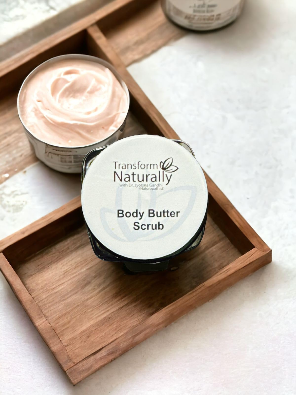 Transform Naturally Luxury Glow Body Butter Scrub for Silky Smooth Skin - Exfoliating & Hydrating for All Skin Types, Tan Removal, Blackhead & Whitehead Removal, Unisex Body Polish for Women & Men-image-6