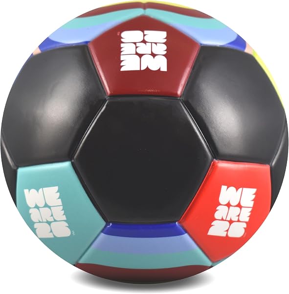 Hy-Pro Officially Licensed FIFA World Cup 2026 Mini Airless Ball β World Cup Football with Official Design & Logo for Kids, Children's Play & Outdoor Fun - 5