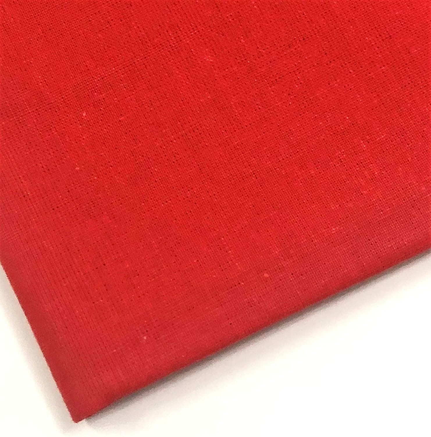 Plain Red 100% Cotton Fabric for Quilting Sewing, Dressmaking, Arts & Crafts - 60 Inch Wide M&J® (RED, 2 METRE)