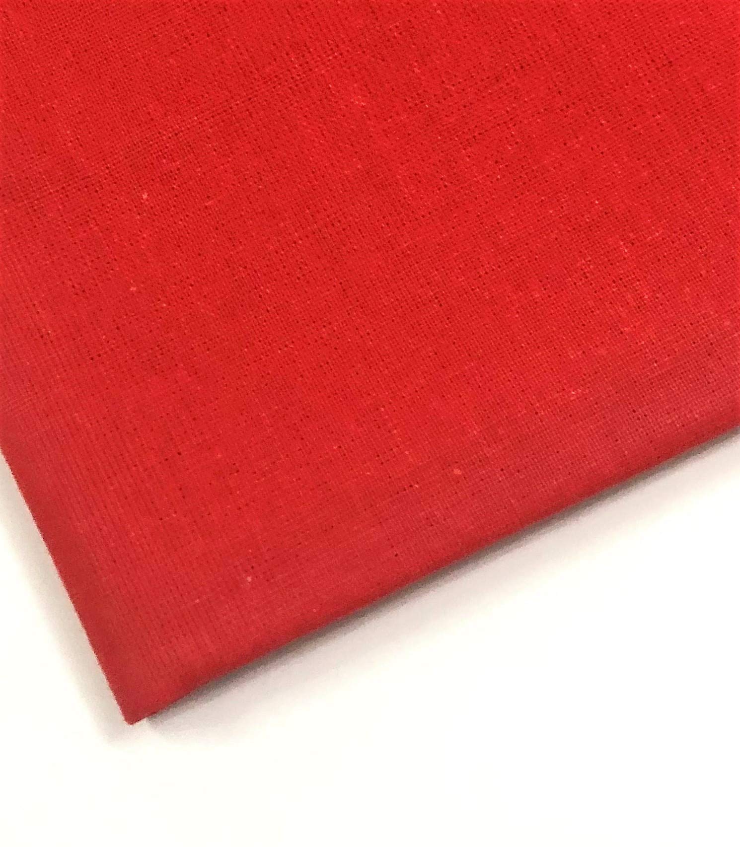 Plain 100% Cotton Fabric - 60 INCH Wide - 10 Colors by M&J® (RED, 10 METRE)