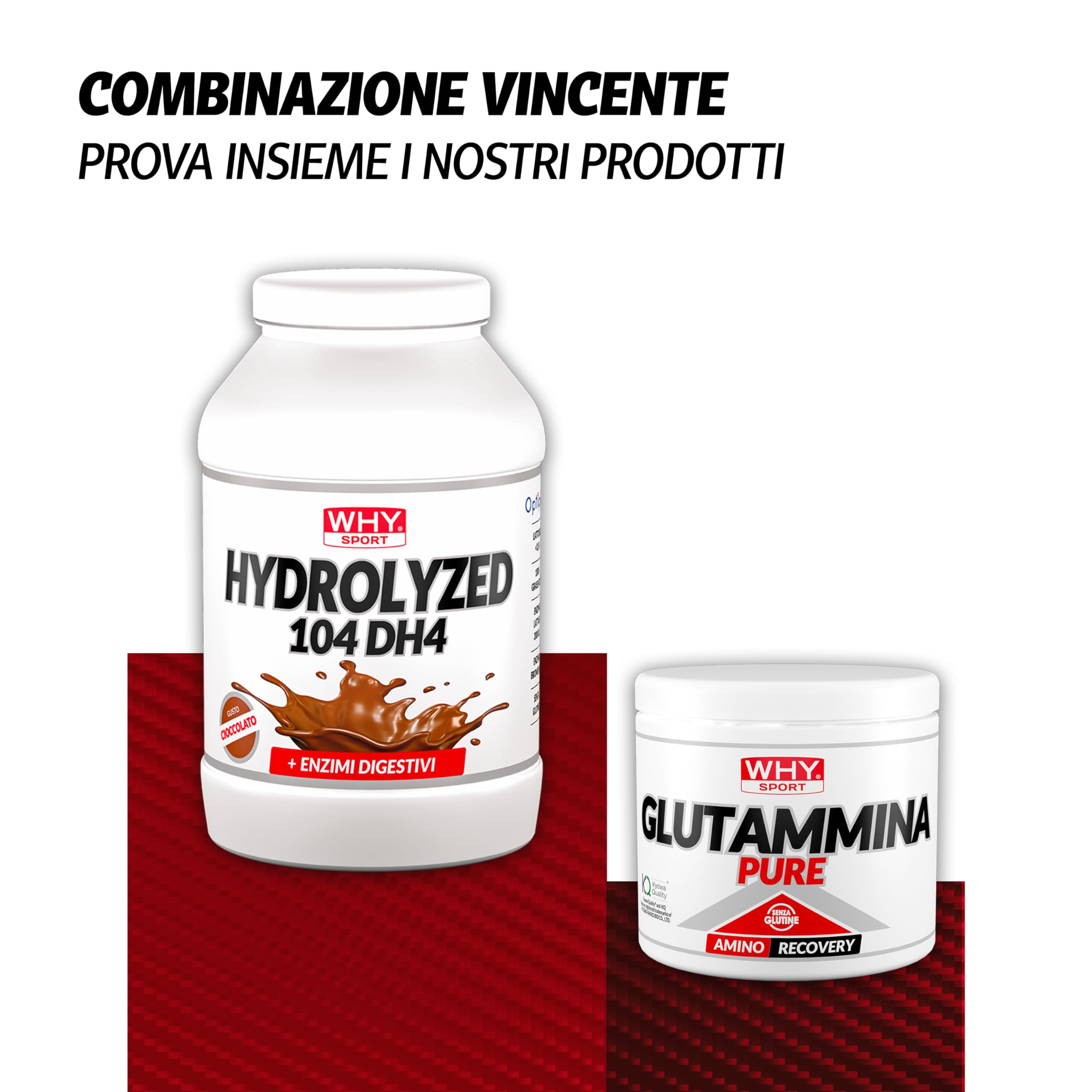 WHY SPORT HYDROLYZED 104 DH4 - Proteine Isolate del Siero del Latte Idrolizzate Optipep® 90 DH4 – con Enzimi Lattasi e Bromelina - Proteine in Polvere EAA e BCAA - Gusto Cioccolato - 900gr