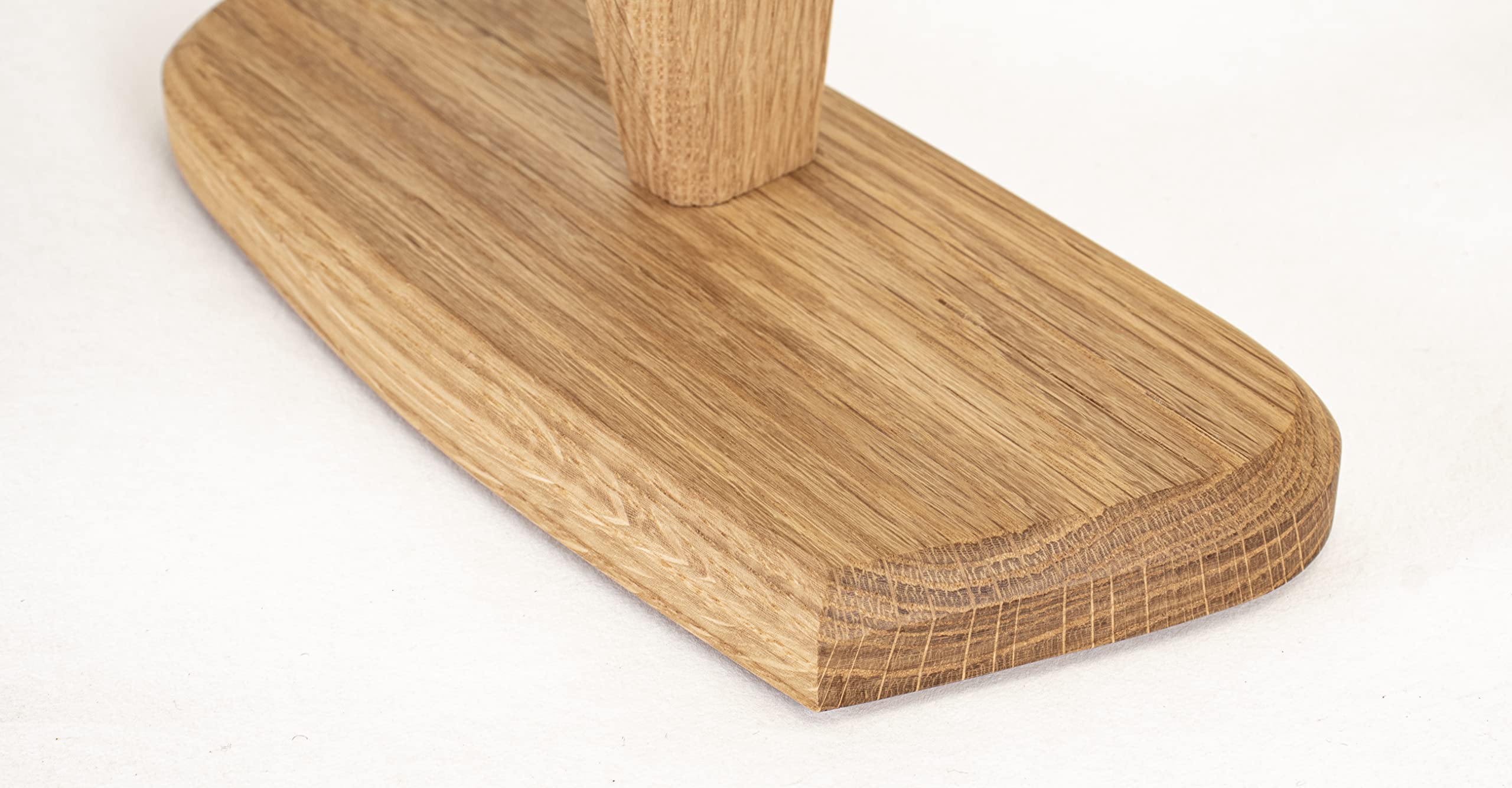 Wood and Steel Design Schmuckbaum – Schmuckhalter für Ketten, Ohrringe und Armbänder – Eichenholz Massiv Natur Geölt – Handmade in Germany