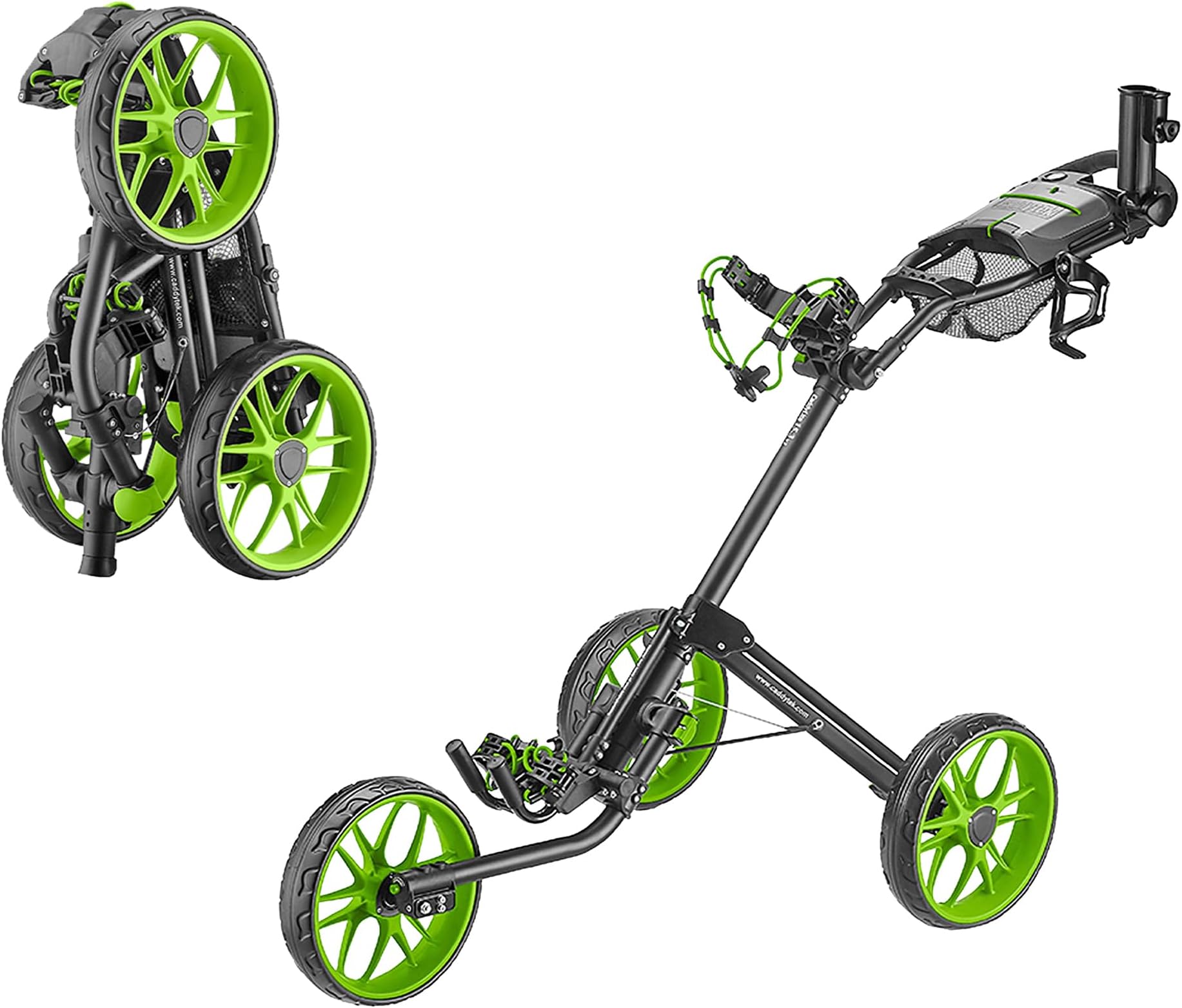 CaddyTek Caddylite 15.3 V2 - Deluxe Quad-Fold Golf Push Cart