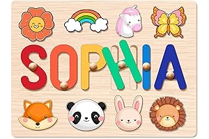 Toddler-Friendly Personalized Name Puzzle: An Educational Gift for Your Little One