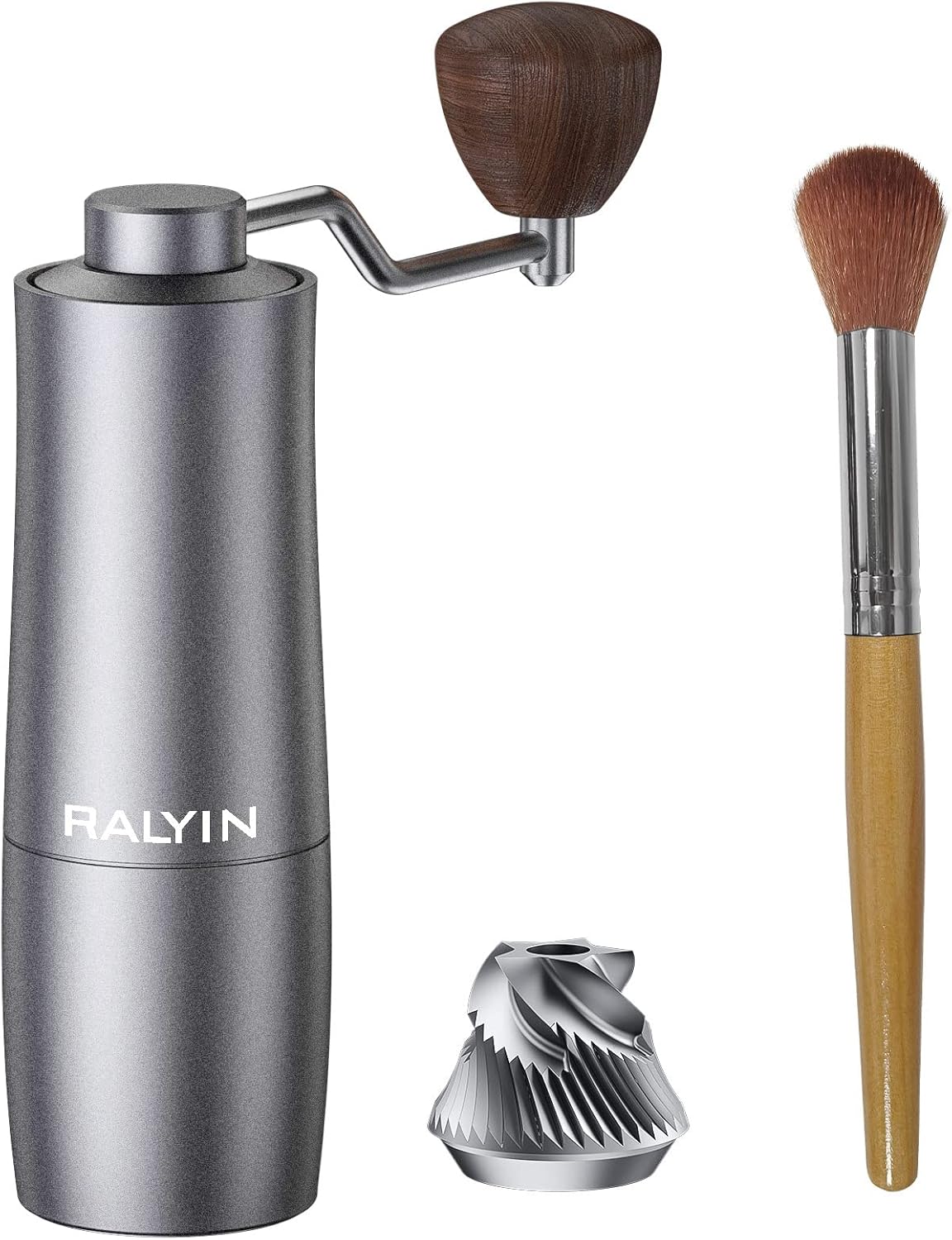 Manual Coffee Grinder, Burr Hand Crank Coffee Grinder, Portable Mill Faster Grinding