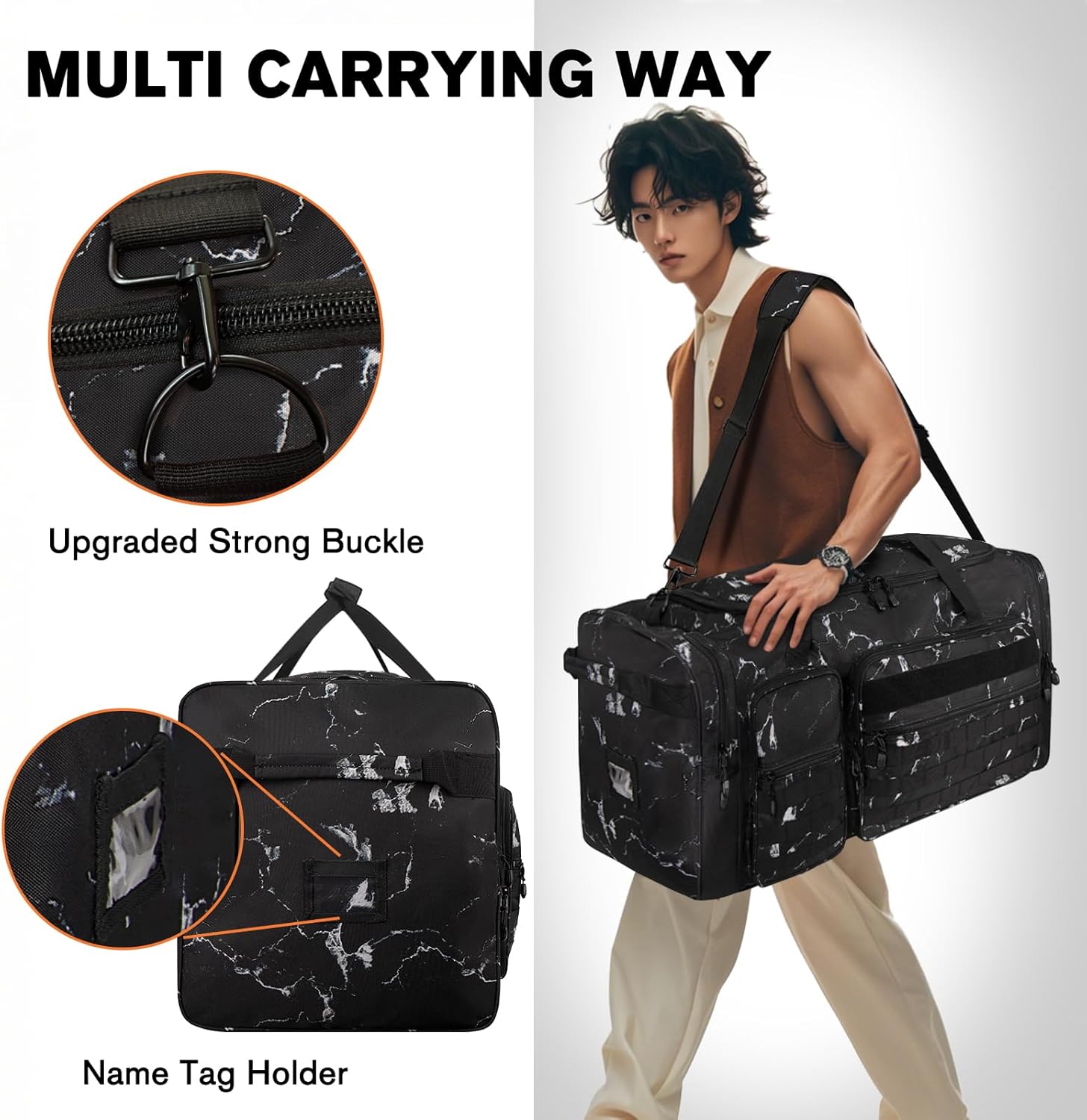 Goloni 130L Heavy Duty Large Duffle Equipment Bag,Catchers Gear Bag with Shoe Compartment,Baseball Duffle Bag