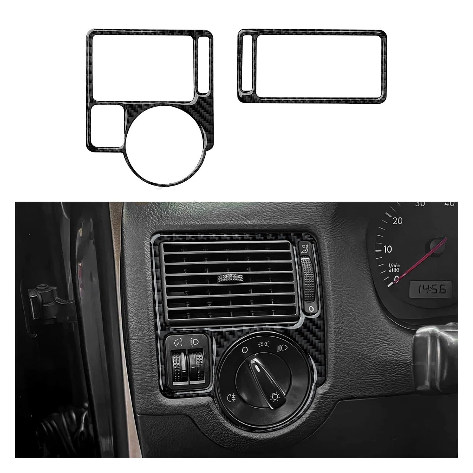 Auto Interno Per Jetta Per A4 Per Bora Per Golf IV MK4 R32 Per GTI Per Variant Pannello Volante Dell'automobile Interni Adesivo Rifiniture interne per auto(Style S)