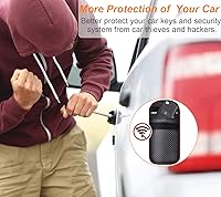 Vista 2 de Bolsa Faraday mejorada para llavero (paquete de 2), protector de llavero Faraday de alta calidad, bloqueo de señal RFID para automóvil, bolsa