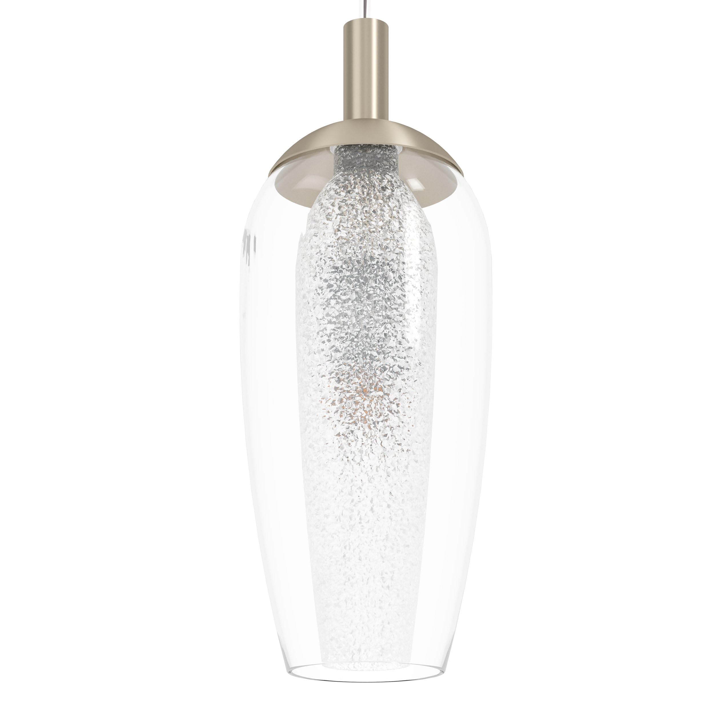 EGLO Pendelleuchte Farsala, 5-flammig, Rauchglas & Kristalle – Hängeleuchte Für Esstisch, Nickel-matt