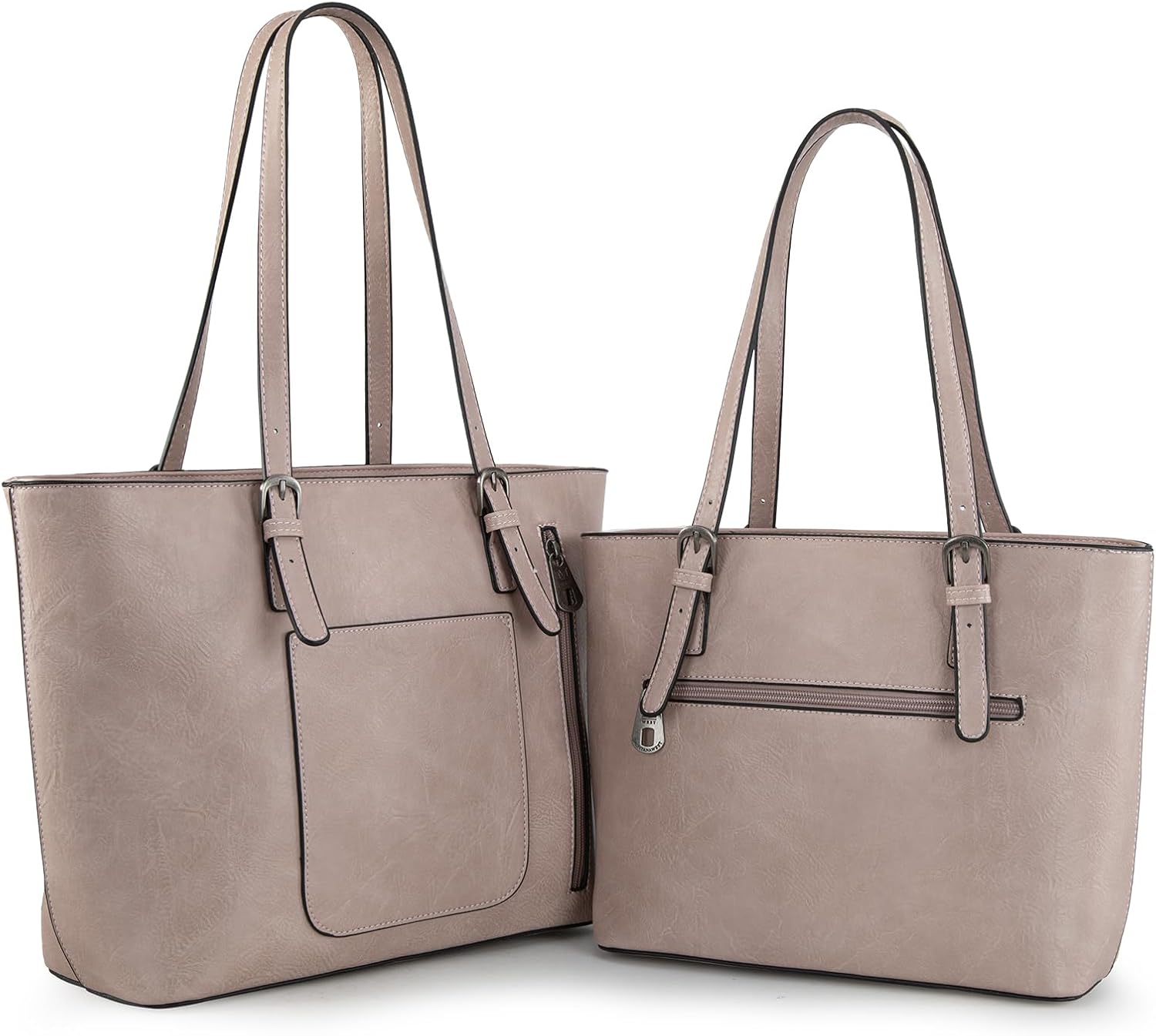 Montana West Tote Bag for Women Large Purse and Handbags Set Embossed Collection Purse 2Pcs Set - Image 2