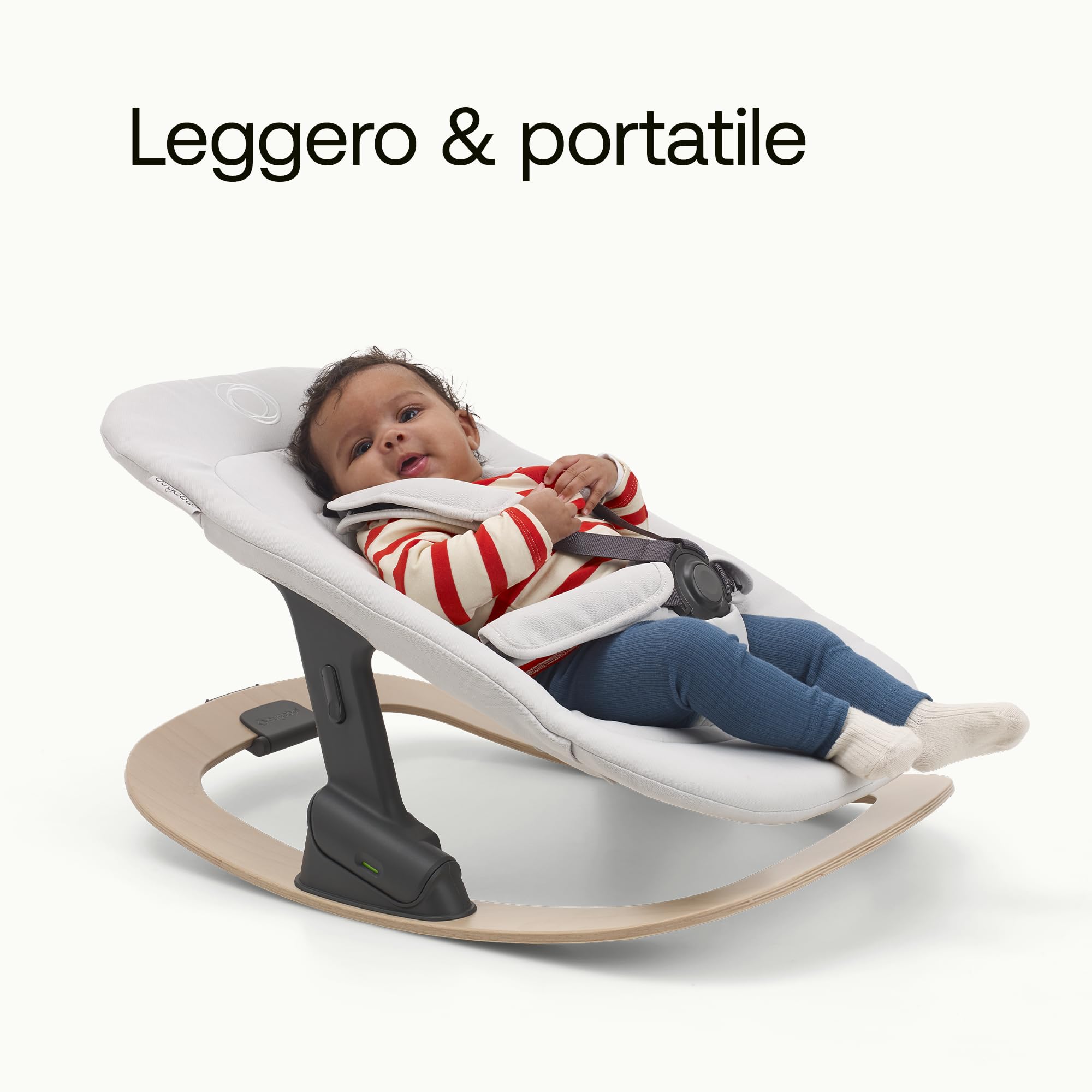 Bugaboo Giraffe Telaio a Dondolo Compatibile con il Set Neonato della Sedia Evolutiva Giraffe, Design Ergonomico, Elegante, Super Leggero, Realizzato in Legno di Faggio Certificato, Naturale