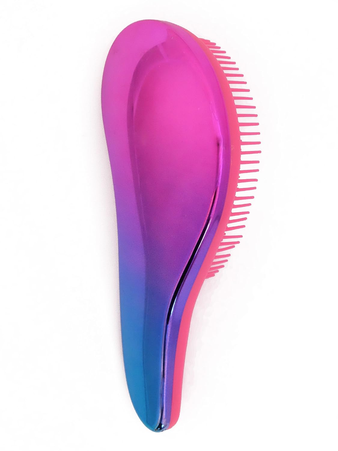 Original Adults and Kids Detangling Brush - Pain-Free Detangler Brush for Natural, Wet, Curly, Thick, Dry and Straight Hair - Detangling Hair Brushes for Women by TI Style (Rainbow Chrome Color)