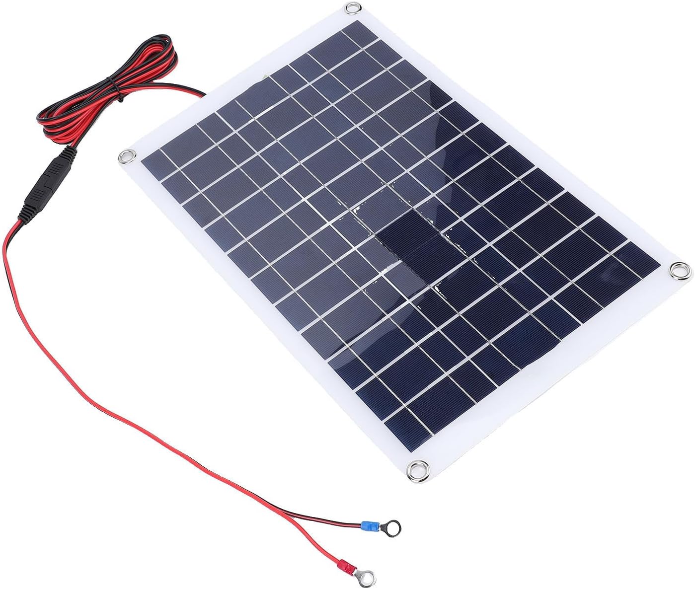 POCREATION Panel Kit, Monocrystalline Solar Battery Charger Maintainer with MPPT Charge Controller, 40W Power for Cars Boats RVs Trailers