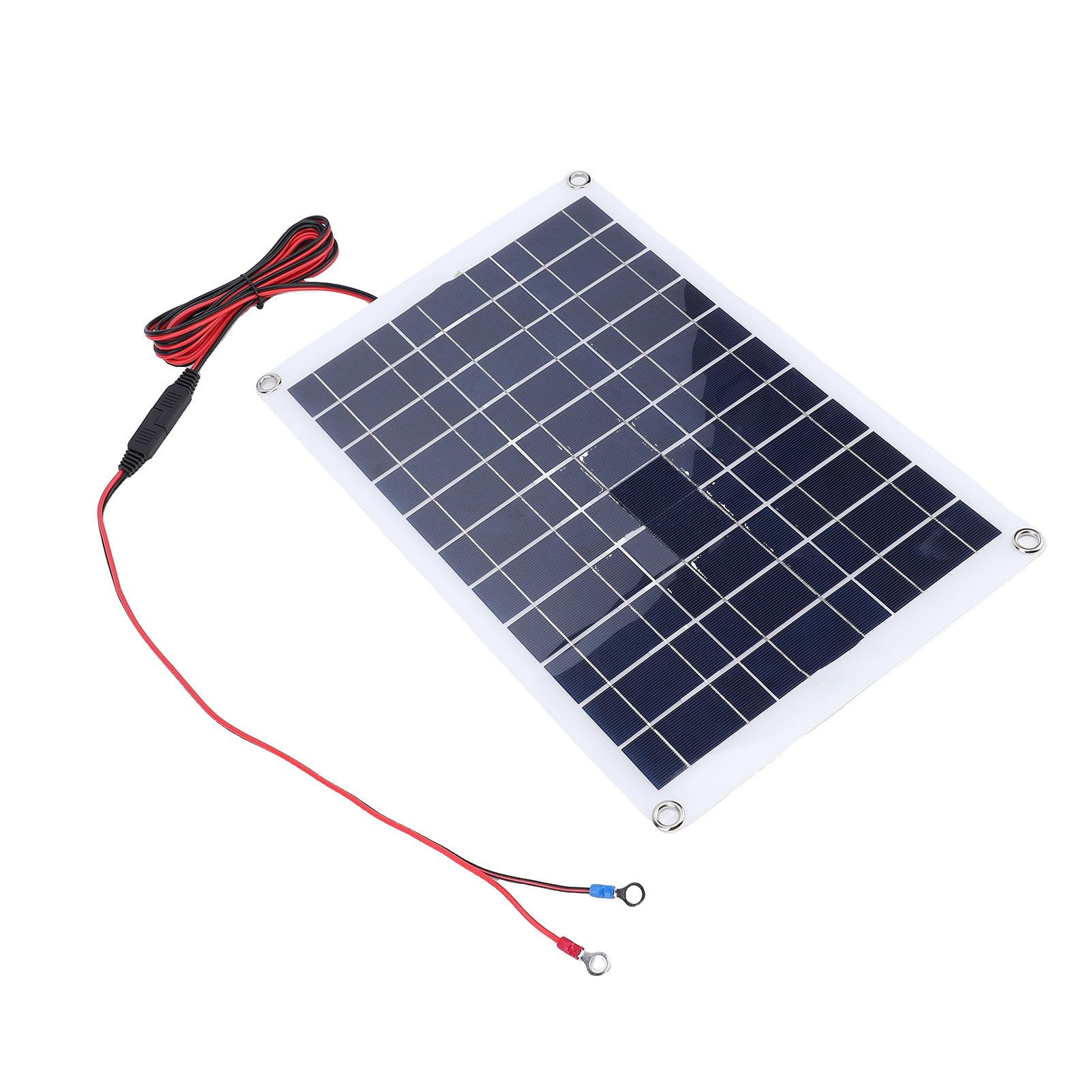 Kit de Panel Solar Monocristalino de 40 W, con Controlador de Carga Solar Controlador de Carga PWM para Coche, RV, Remolque, Camión, Bomba de Agua, Cerca Eléctrica