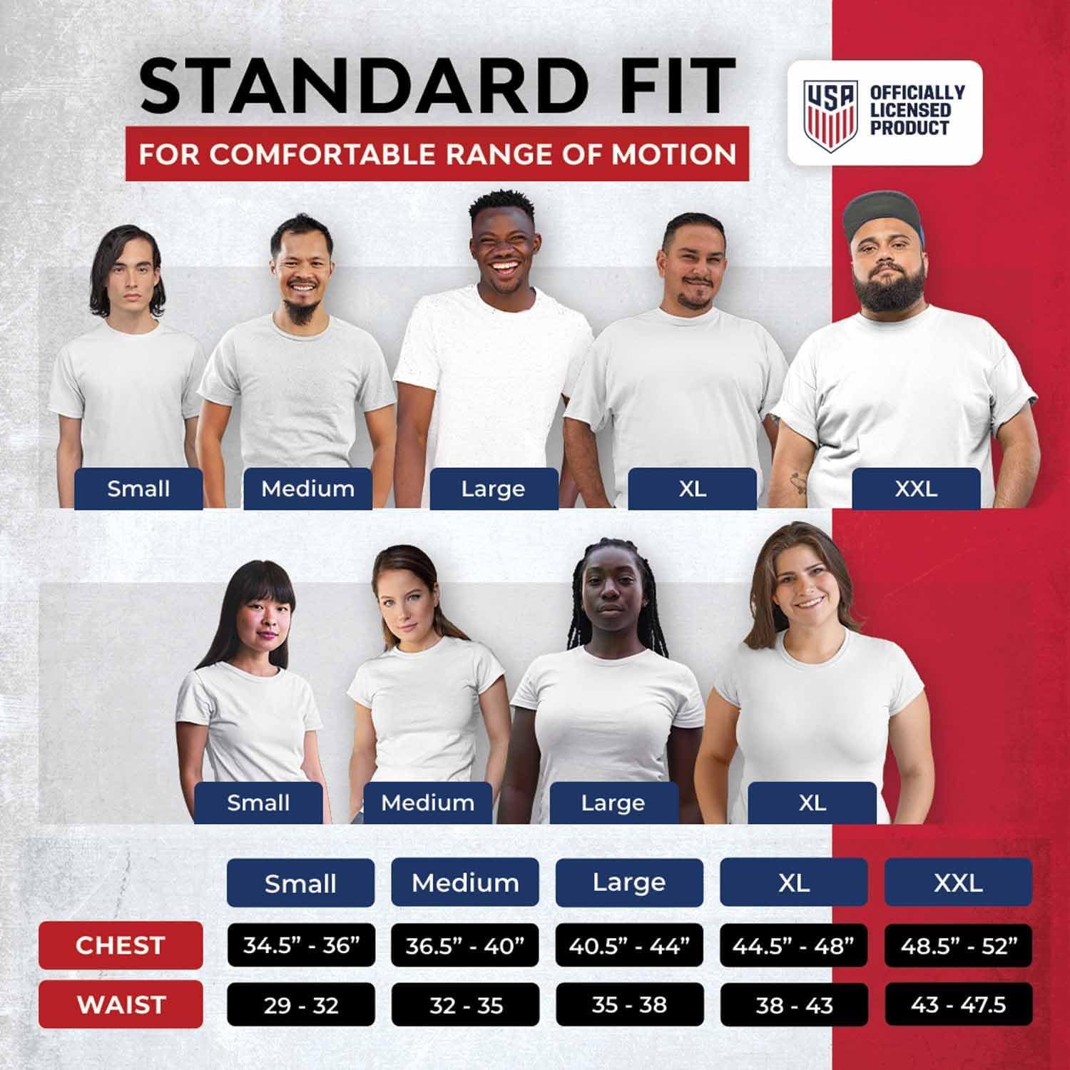 The Victory Officially Licensed Unisex Adult US National Soccer Team One Nation One Team Slogan Short Sleeve T-Shirt (USA National Team - Navy, Medium) - Image 6