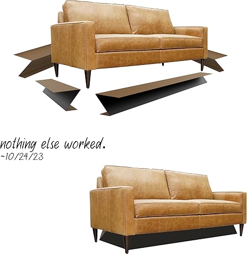 Miniatura 3 de Under Couch Blocker Bloqueador de juguetes mira lo que te has estado perdiendo. Diseño patentado kit de sofá completo, altura y longitud ajustables,