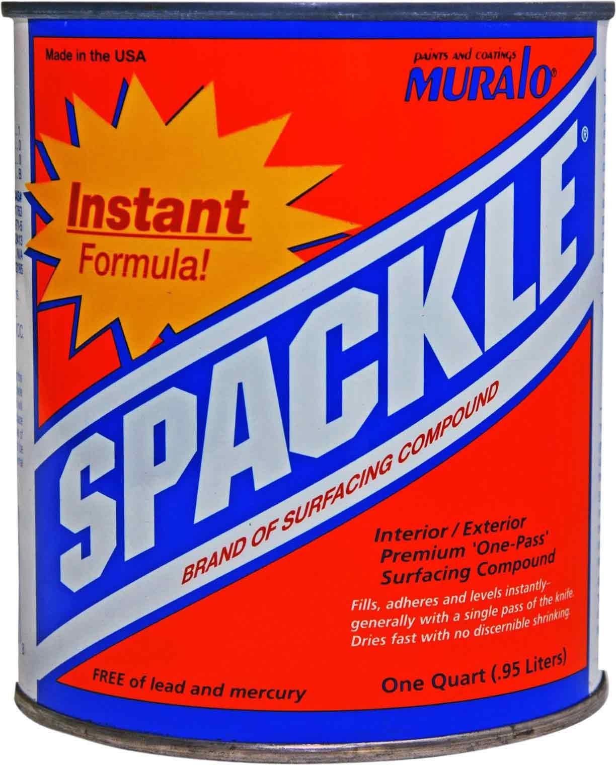 Muralo Premium Instant One Pass Spackle Paste, Quart