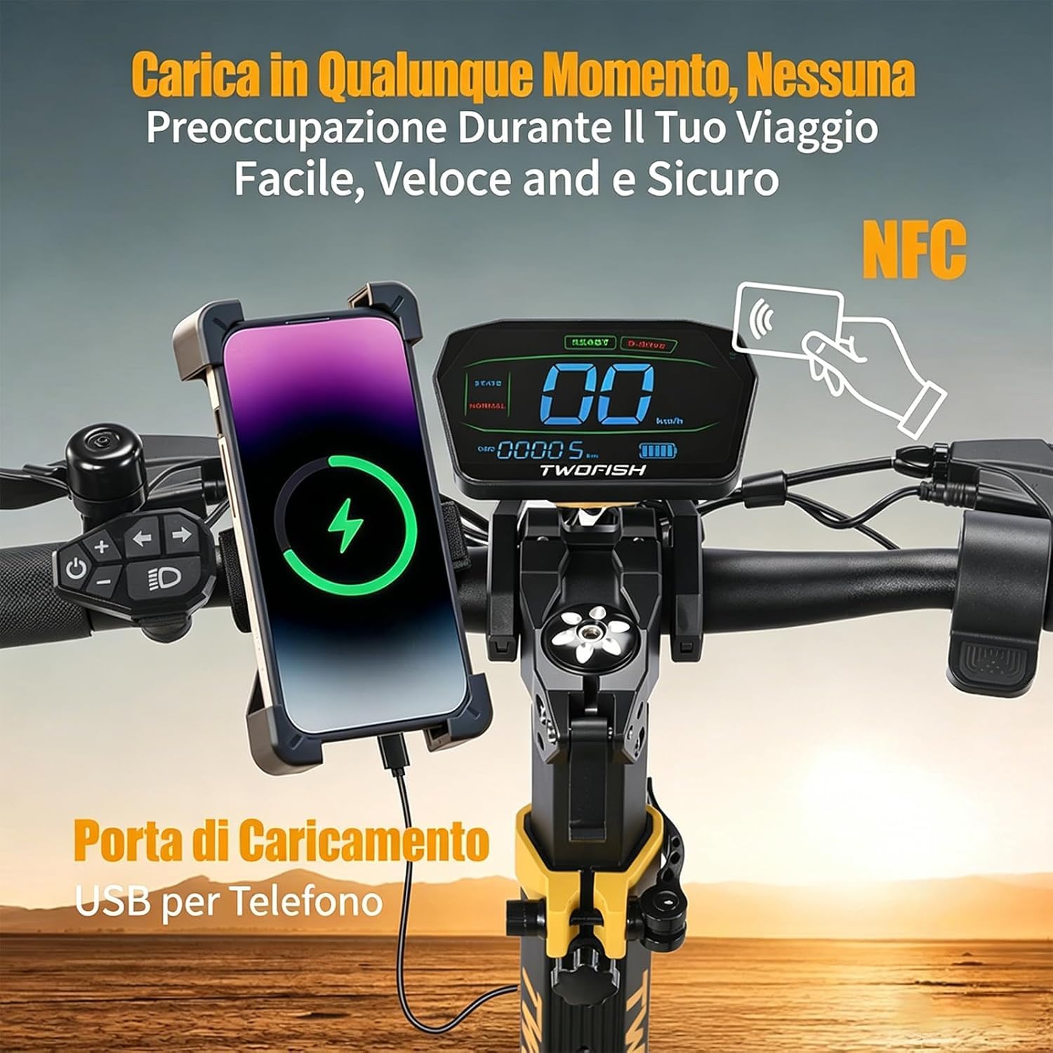 TW3PRO Monopattino Elettrico Doppia Trazione, 52V 23Ah, 45-55Km Autonomia | Limite Di Velocità Sbloccabile, Display Ad Alta Definizione, Pneumatici 11", Sblocco NFC, Doppia Sospensione&Freno a Disco
