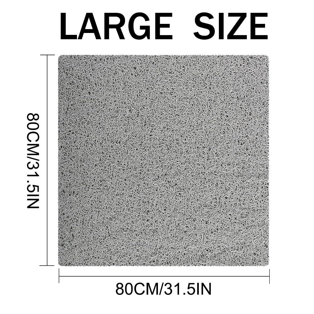 Shower Mat Non Slip 80x80cm, Soft Comfort Bath Mat with Drain Holes - Image 2