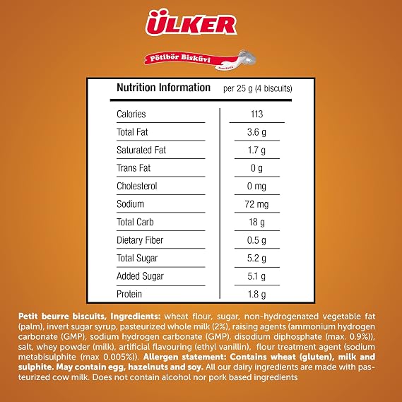 Ülker Pötibör Bisküvi 450Grx10 x Adet