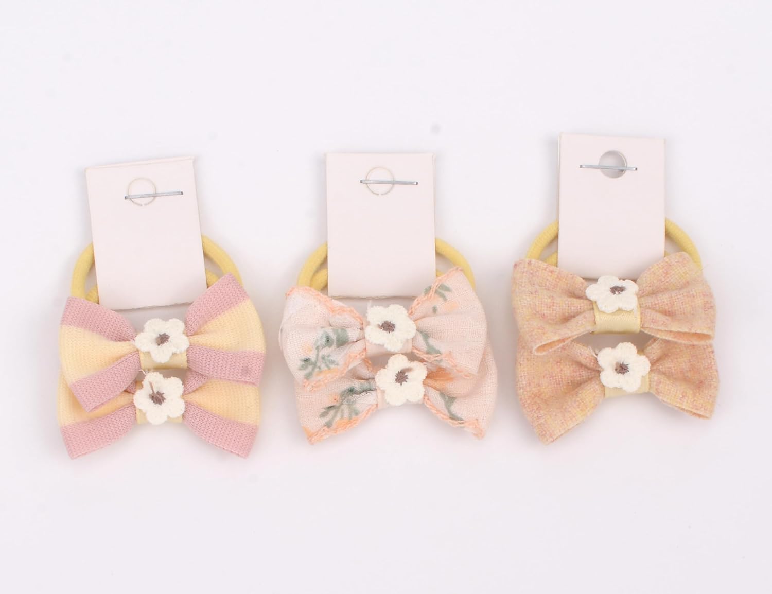 30 Pcs Toddler Hair Ties for Girls, Baby Hair Tie Cute Flower Elastic Scrunchies, Seamless Ponytail Holders, Little Girls Hair Accessories for Thick Hair