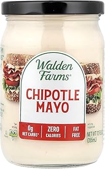 Chipotle Mayo – Zero Calorie, Fat-Free, Sugar-Free, Low Carb, Keto-Friendly, Gluten-Free, Vegan – 12 oz Jar