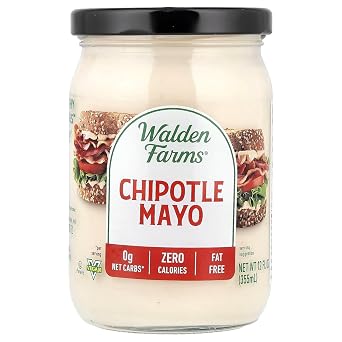 Walden Farms Chipotle Mayo Zero Calorie, Fat-Free, Sugar-Free, Low Carb, Keto-Friendly, Gluten-Free, Vegan 12 oz Jar