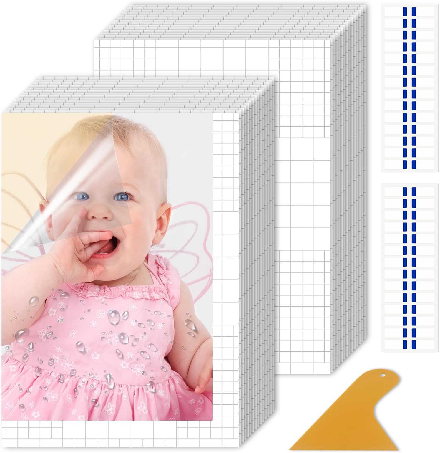 Avery Self-Adhesive Laminating Sheets 9x12 Inch, Box Of 50 - No Machine Needed Document Protection