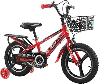 FUFU 12"-20" Children's Bicycle, Suitable for Girls and Boys 2-14 Years Old, with Training Wheels and Handbrake