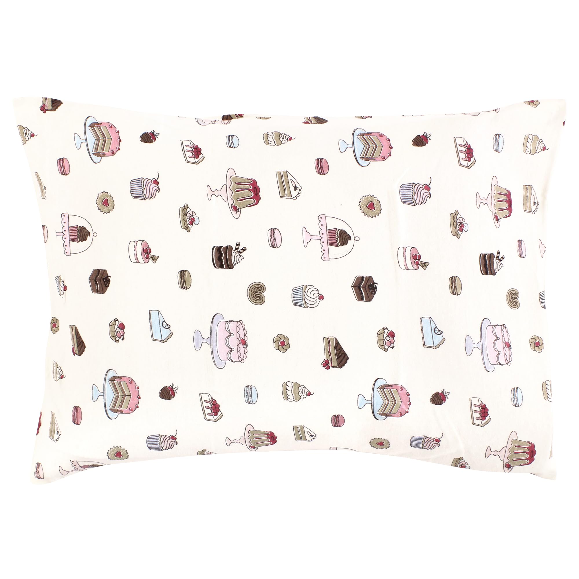Hudson Baby Unisex Baby Cotton Toddler Pillow Case, Sweet Bakery, One Size