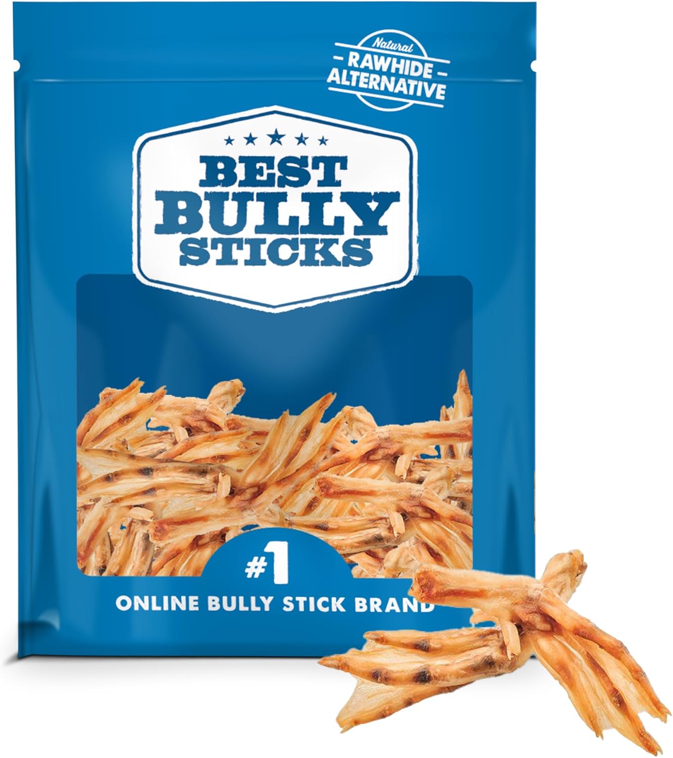Best Bully Sticks Duck Feet - 30 Count (Pack of 1) - All-Natural, Single-Ingredient, Easily Digestible, Supports Hips and Joints - Safe Alternative to Chicken Feet Dog Treats