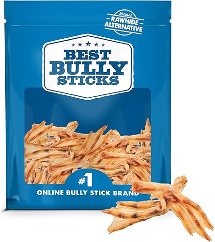 Best Bully Sticks Patas de pato, 30 unidades (paquete de 1), totalmente naturales, de un solo ingrediente, fácilmente digeribles, soporta caderas y