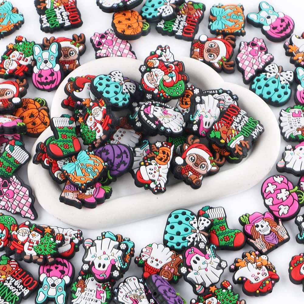 20Pcs Ghost Silicone Focal Beads for Pens image 3
