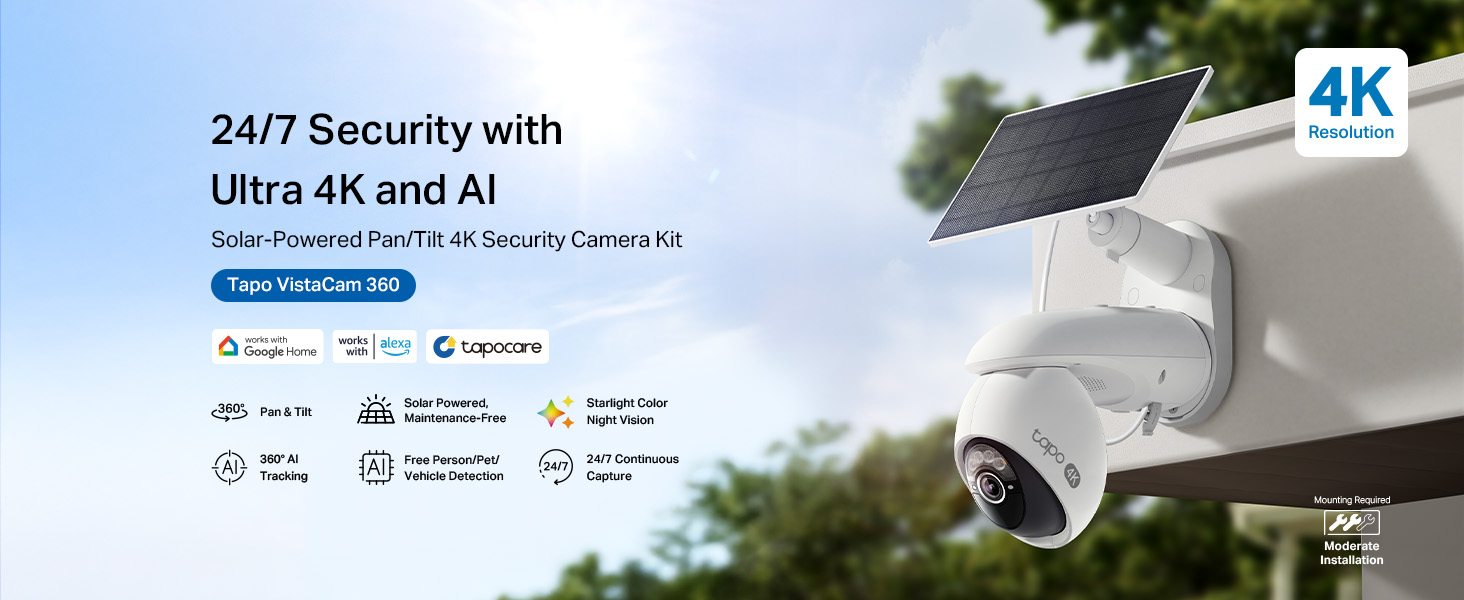 Amazon.com : Tapo 4K Outdoor Pan/Tilt Wireless Security Camera