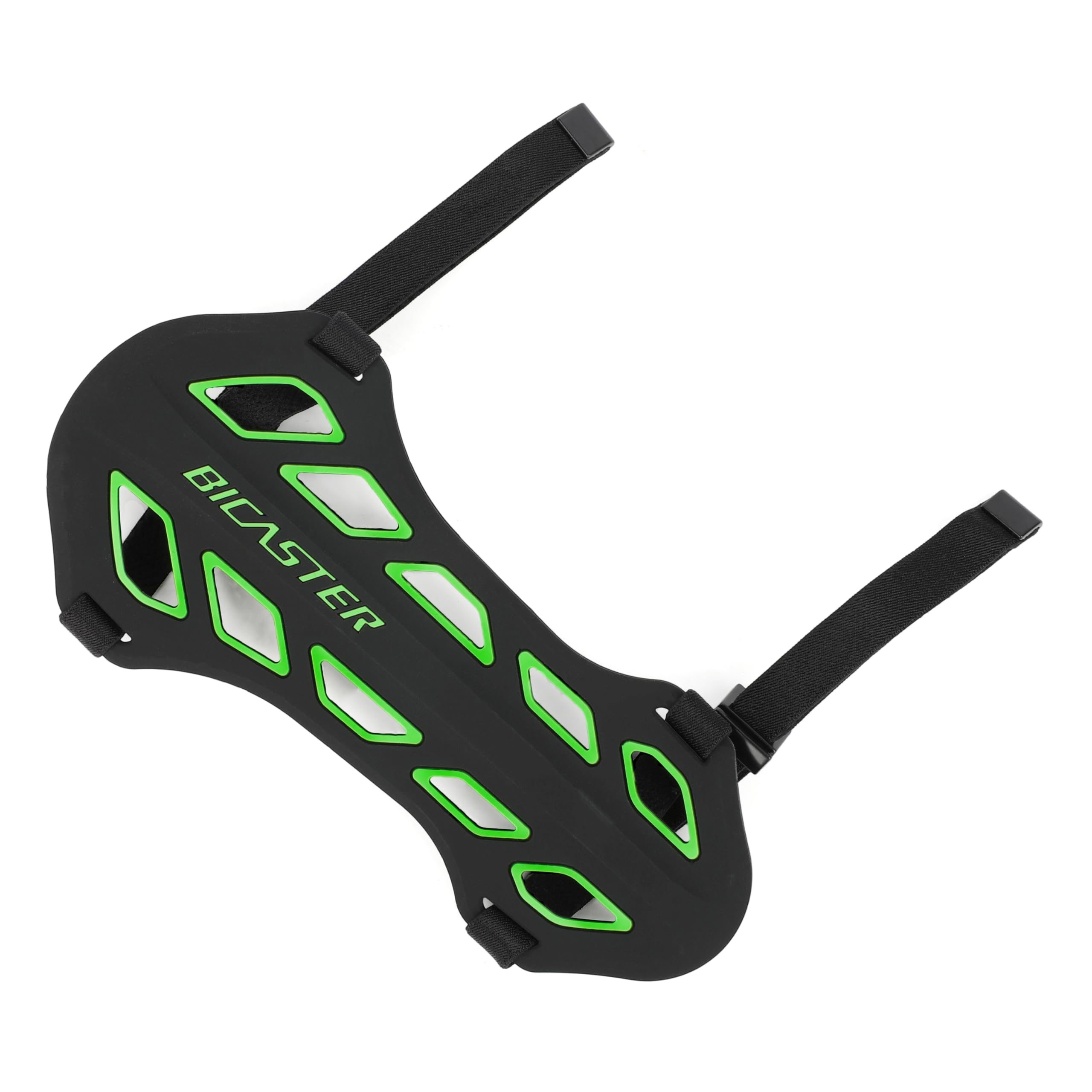 FQH Archery Arm Guard Bow Arm Protection Adjustable Bracer for Adults and Beginners Safe Shooting Target Archery Practice Bow Accessories (Black Green)