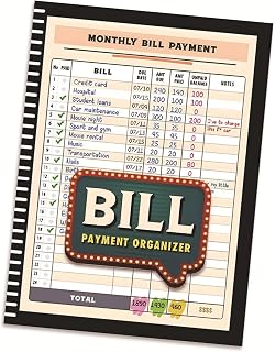 Comprehensive Bill Payment Notebook For Students And Small Business Owners With Intuitived Designing