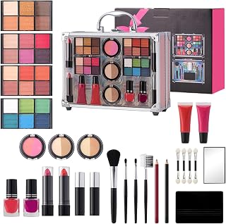 Smink-set för Kvinnor Långvarigt Vattenfast Ansiktssmink | Makeup-kosmetikset För , Resor, Semester, Affärsresor, Scenframträdanden, Evenemang, Fester och Utgång
