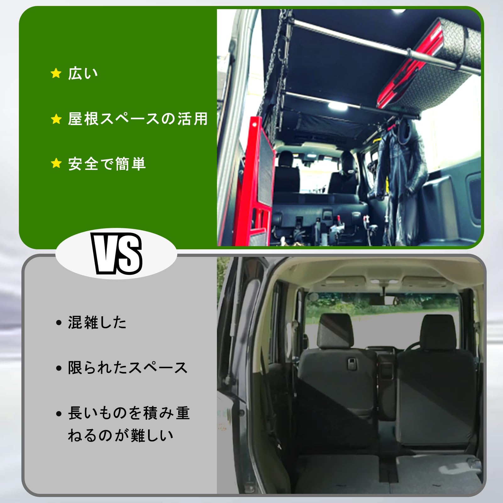 Jeyaic 車内収納 車室内キャリアバー サイドバー クロスライド 左右セット Amazon | Jeyaic 車内収納 車室内キャリアバー サイドバー クロ