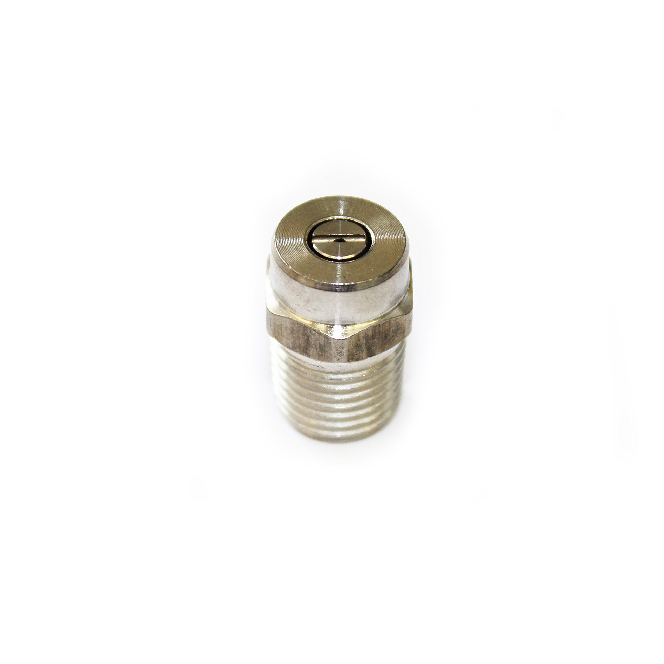 Equip2clean High Pressure Washer Spray Nozzle Tip | 1/4" BSP Male | Stainless Steel | 40° Fan Jet | Max 6000 PSI / 400 Bar | Compatible for Pressure Washers with 1/4" BSP Female Lances | Size 080