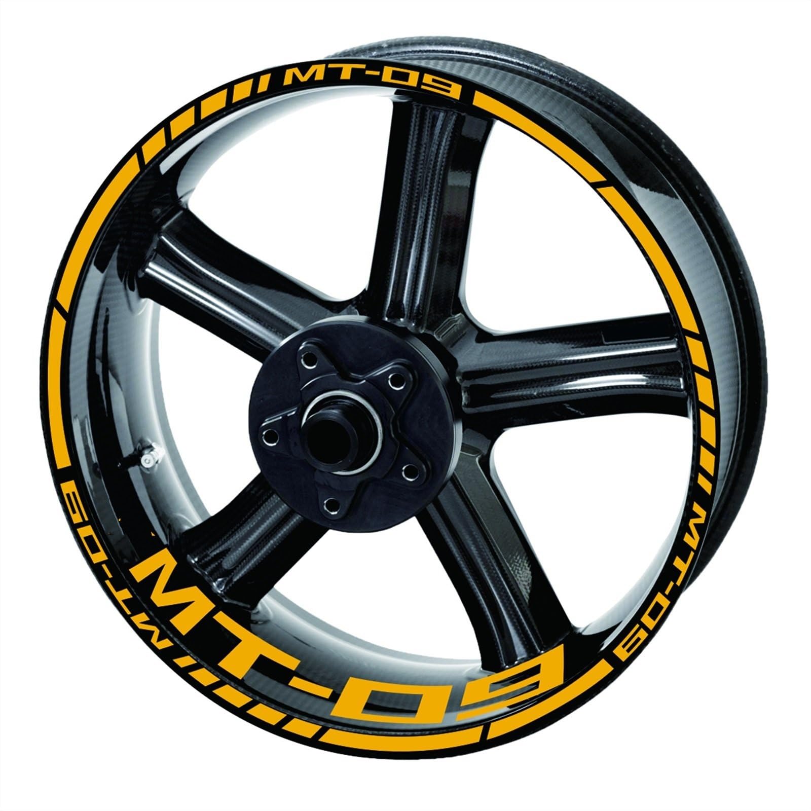 Reflective Motorcycle 09 Wheel Sticker Rim Decal Kit for Yamaha Mt Sp 2020 2021 Motorbike(Color2)