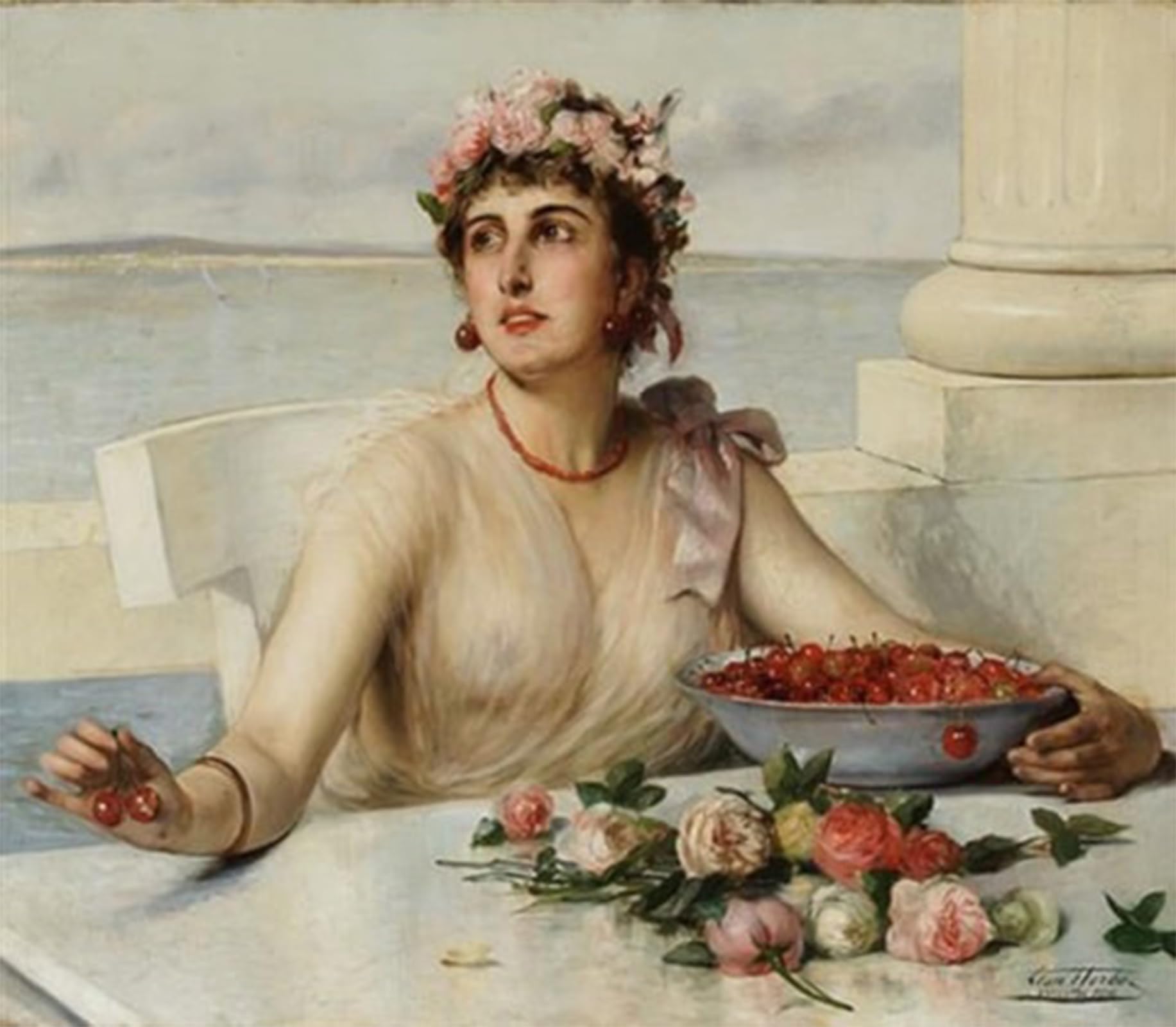 Cuadro en lienzo de la obra Primavera de Leon Herbo, poster para decoracion de salon 60x90cm 5
