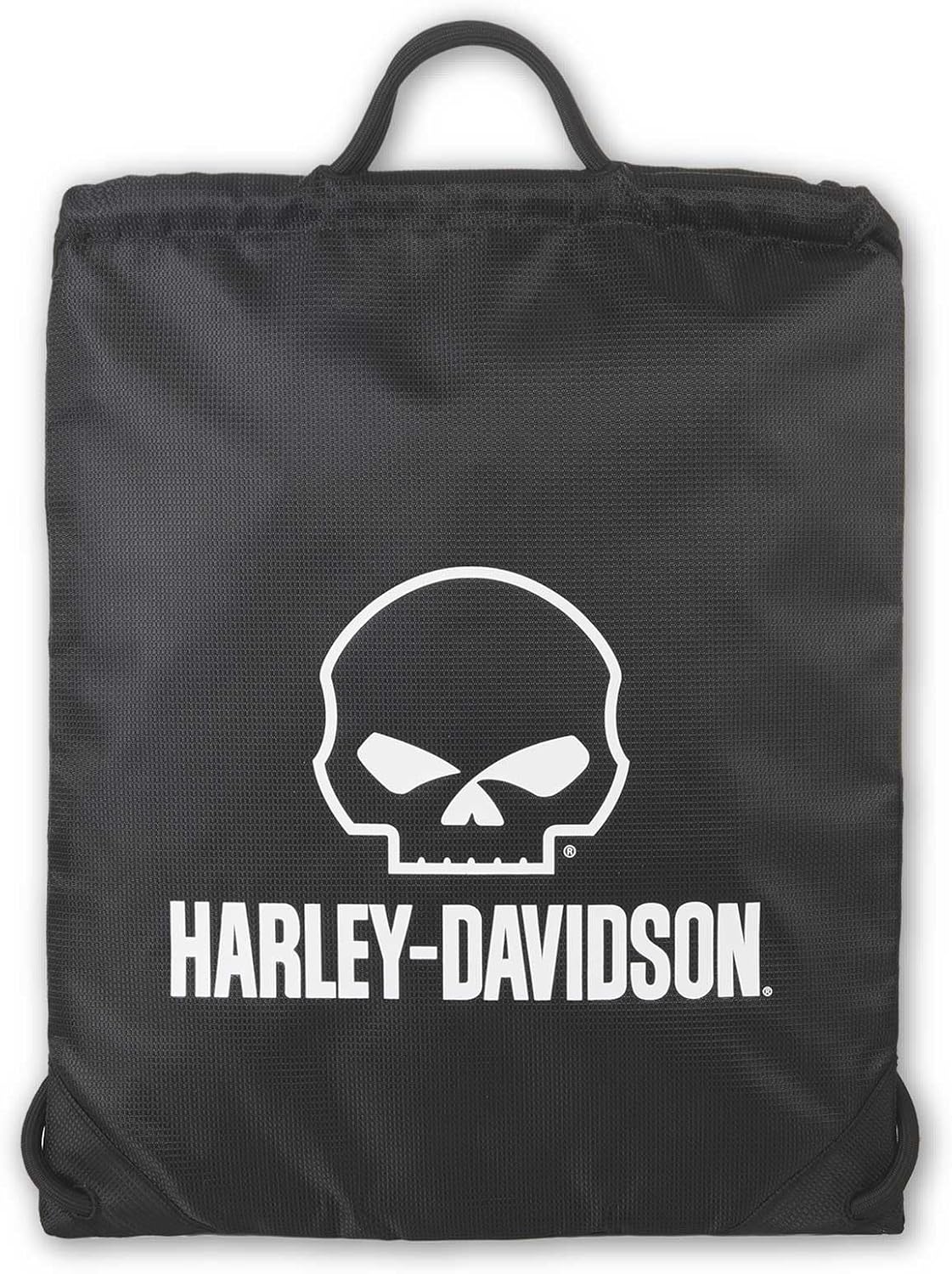 Harley-Davidson Willie G Skull Logo Rugged Polyester Quick-Draw Backpack - Black