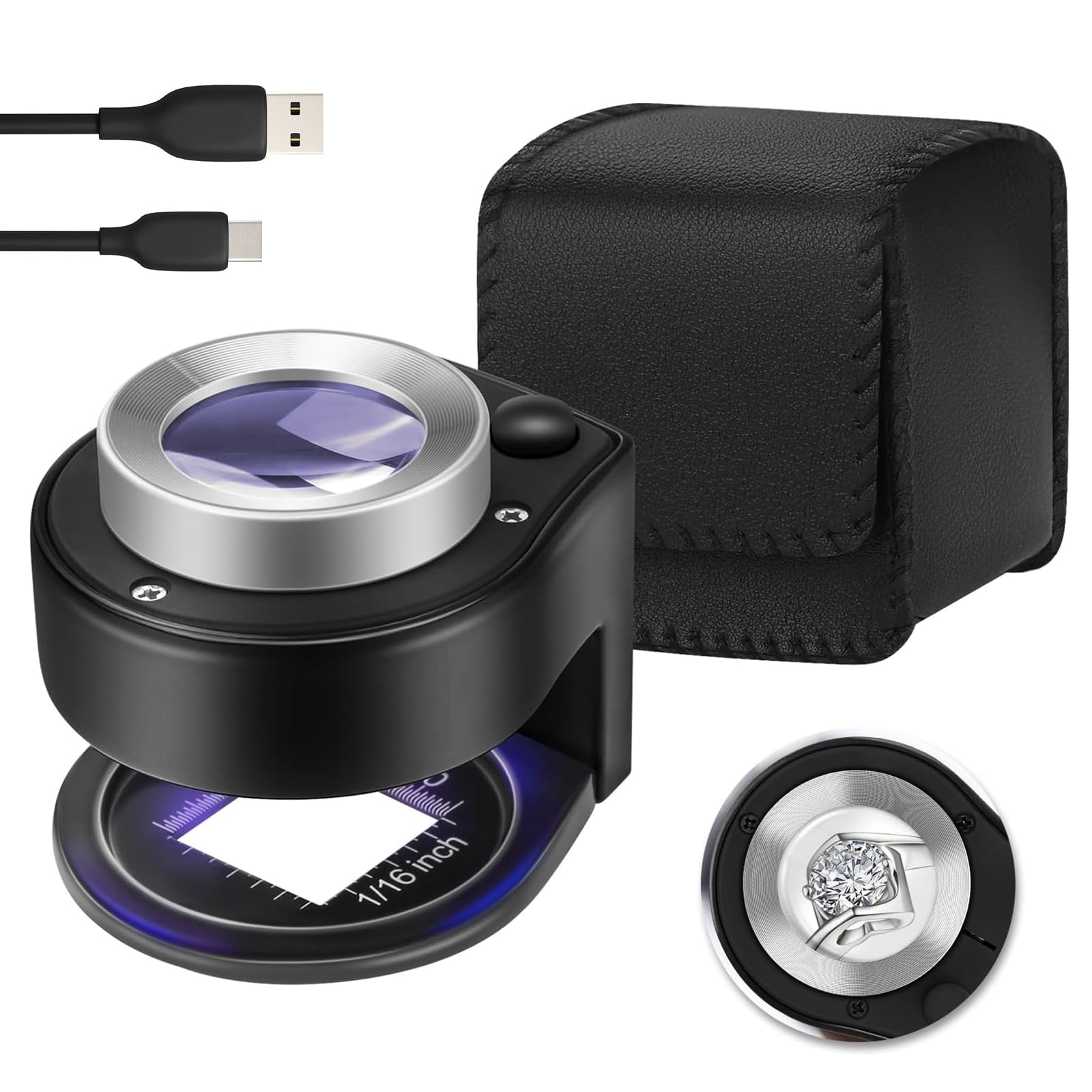 HQGZQL 45X Jewelry Magnifier