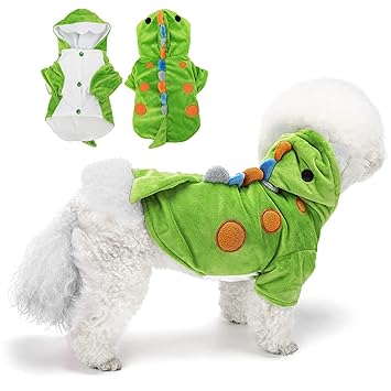 Dog Dinosaur Costume Halloween Dinosaur Costume for Dogs, Funny Dog Halloween Costumes Pet Dinosaur Costume, Pet Dino Hoodies Dragon Coat for Cats