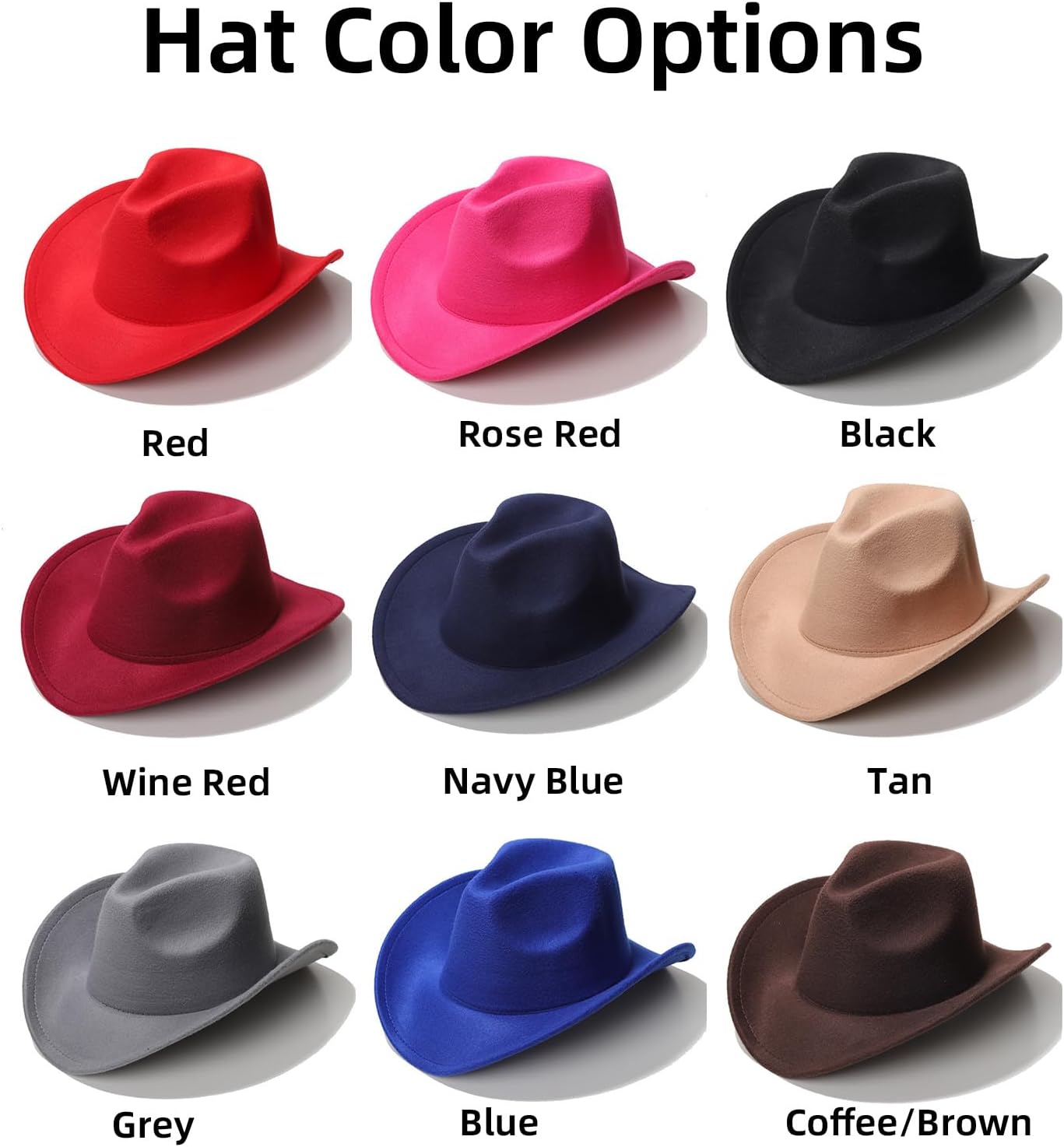 Personalized Toddler Cowboy Hat for Boy Girl, Western Cowgirl Hat 3 Sizes for Baby Kids Adult, Custom Leather Hatband - Image 6