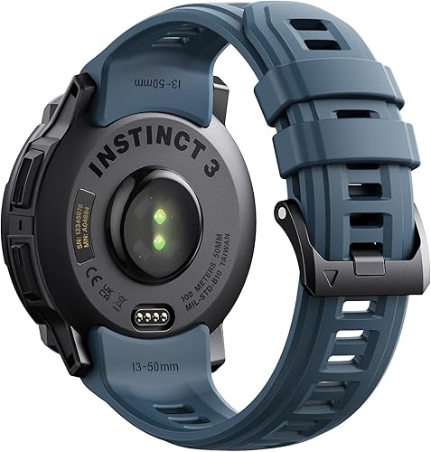 Miniatura 12 de NotoCity Correa de repuesto para Garmin Instinct, correa de repuesto de silicona suave, solo compatible con Instinct Sports GPS Smart Watch