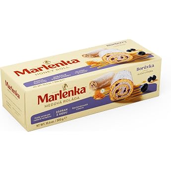 Honey roll marlenka with blueberries 300 g
