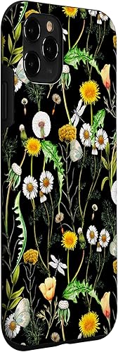 Miniatura 3 de iPhone 11 Pro Wildflowers Botanical Daisy Flores Dandelion Libélula Estuche de regalo