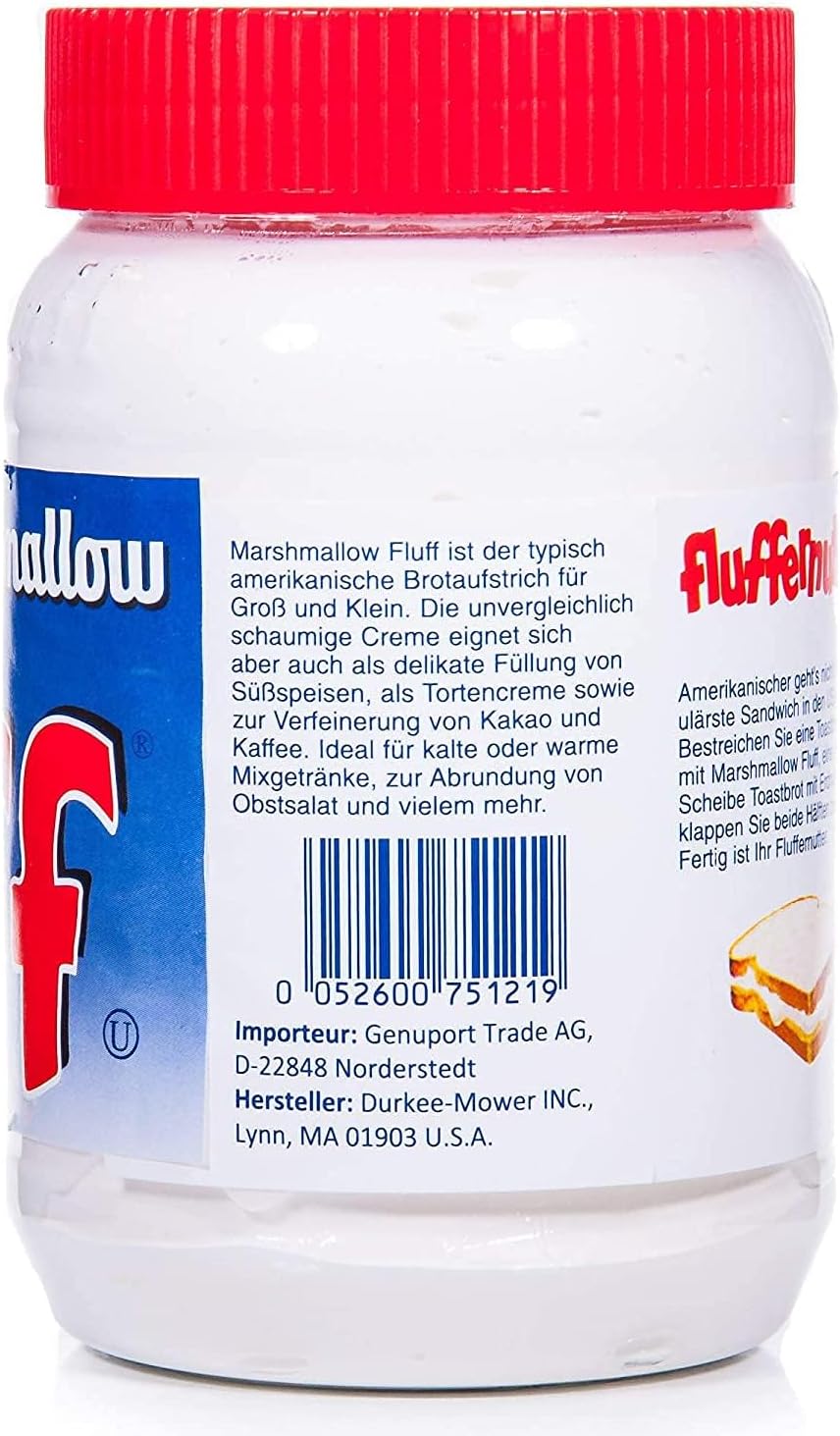 Fluff Marshmallow Spread 7.5 Ounce (Pack of 12)